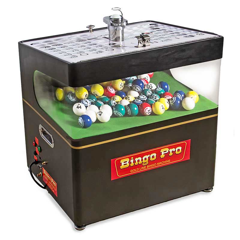 BINGO PRO'S PROGRAMABLE GOLD LINE BLOWER WITH BUILT-IN TOUCHPAD AND FLASHBOARD ACTIVATION