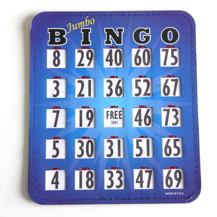 Jumbo bingo shutter card
