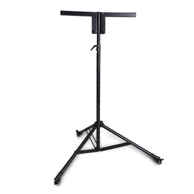 Collapsible Flashboard Stand, Tripod style on wheels.